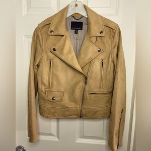 Banana Republic Vegan Suede Moto Jacket